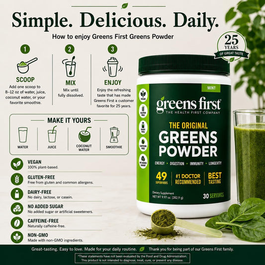 Greens First Original Greens Powder Mint