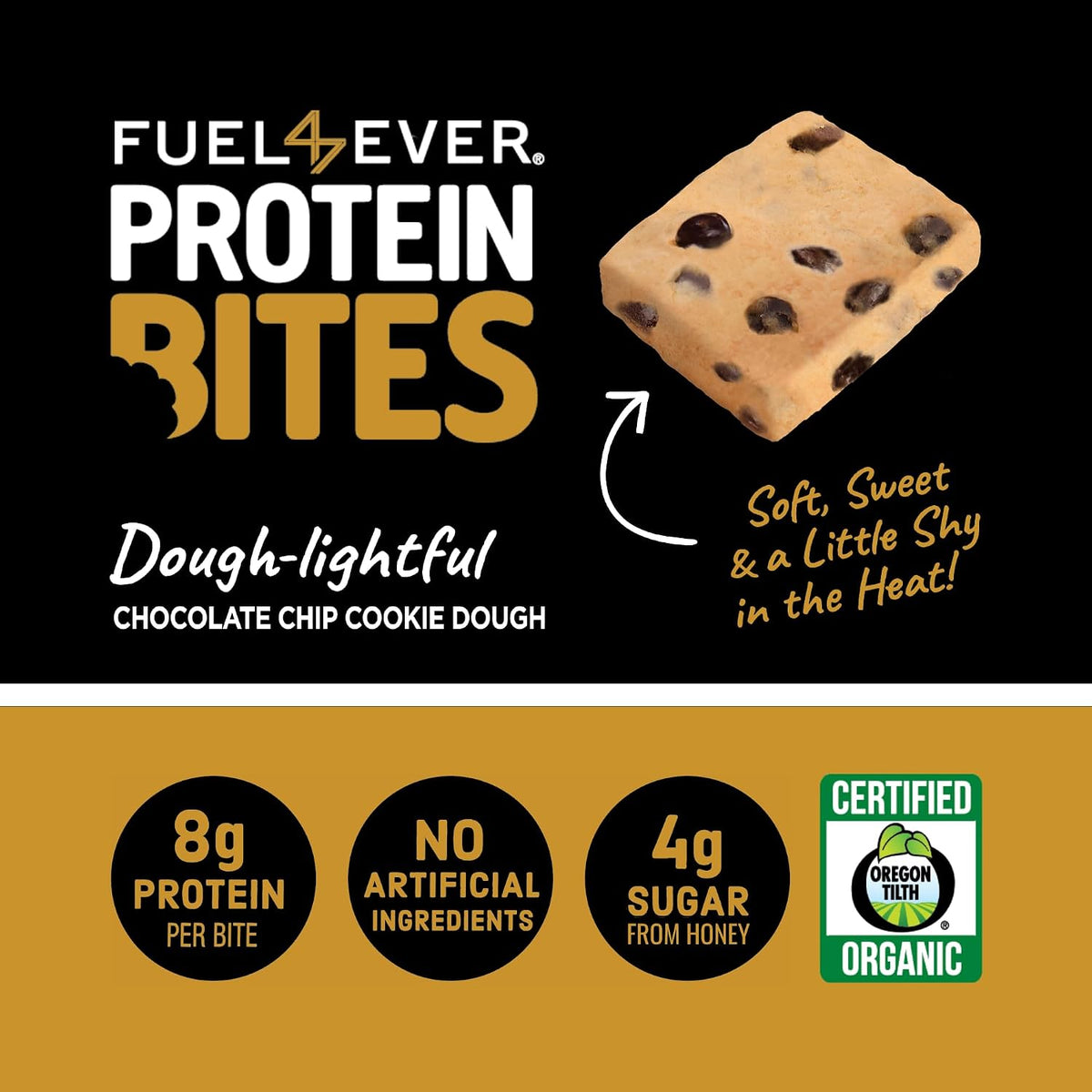 FUEL 4 EVER Protein Bites Chocolate Chip Cookie Dough
