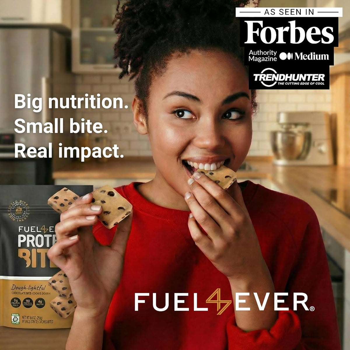 FUEL 4 EVER Protein Bites Chocolate Chip Cookie Dough