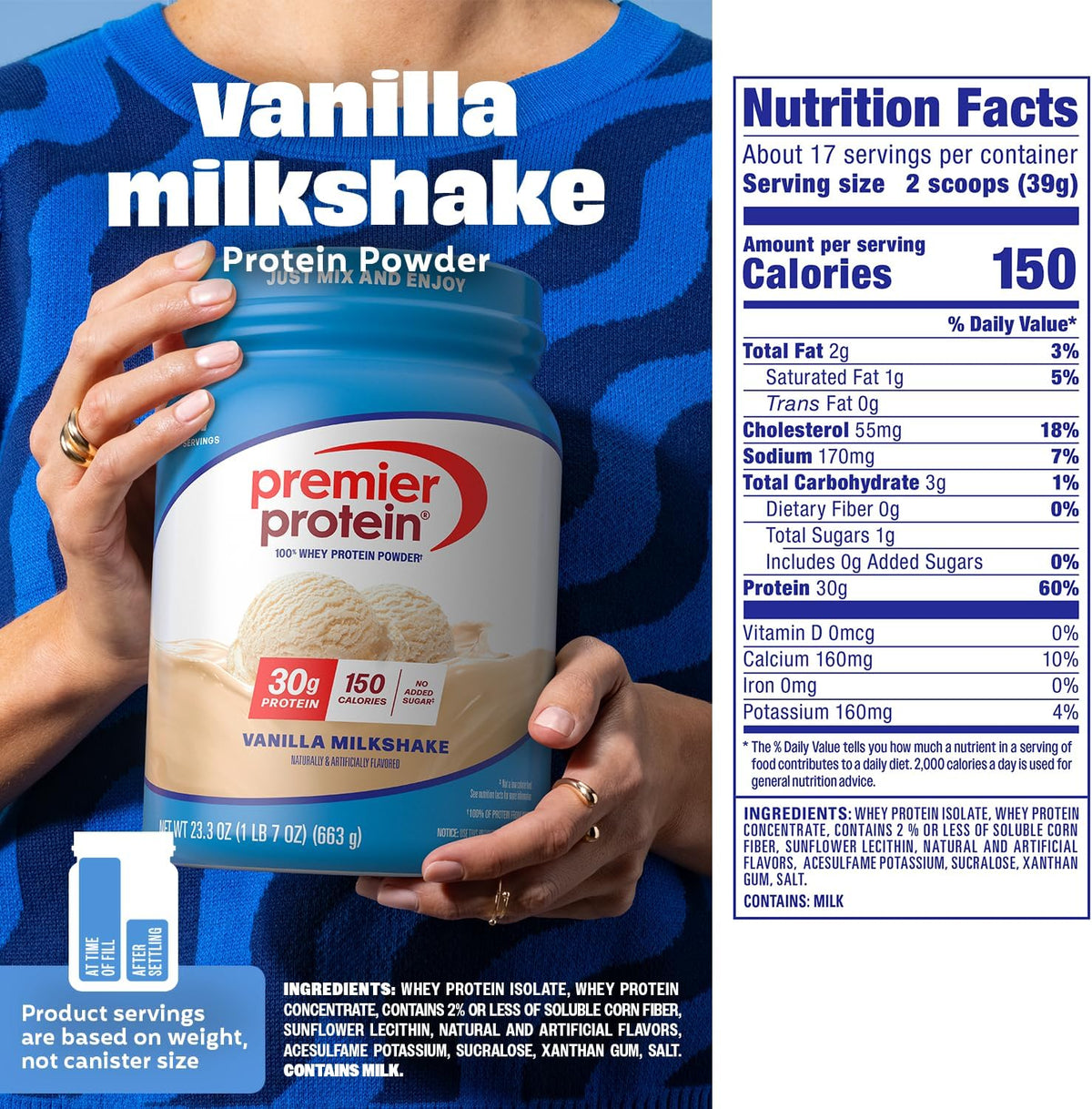 Premier Protein High Protein Powder Vanilla